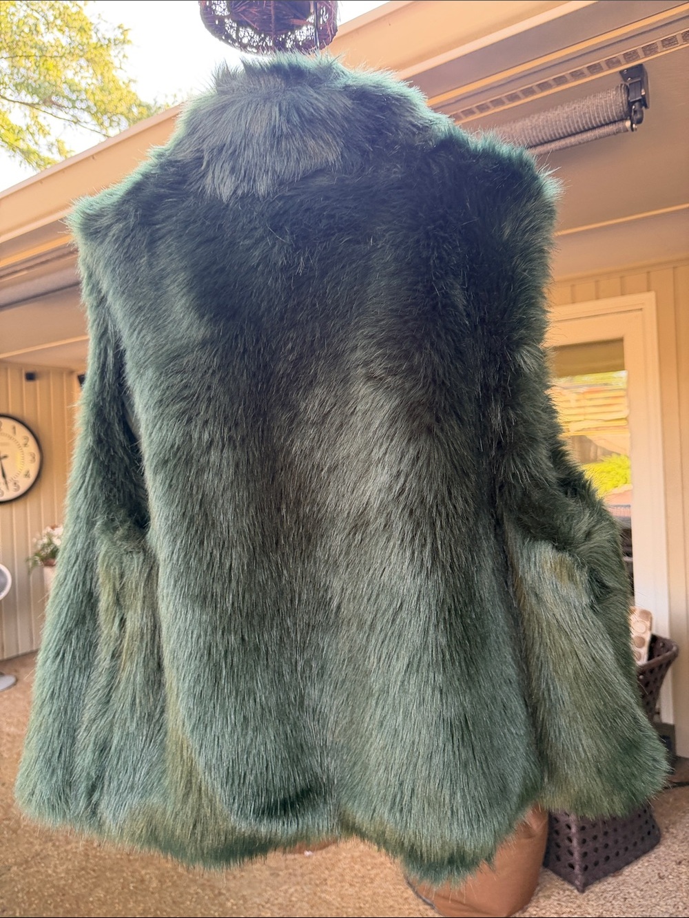 Gibson Latimer Deep Green Faux Fur Teddy Jacket XL - Picture 5 of 16